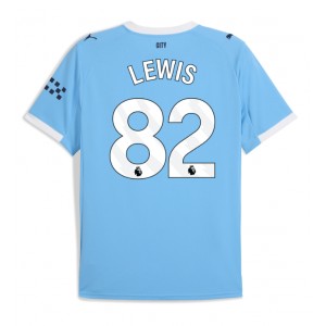 Fotbalové Dres Manchester City Rico Lewis #82 Domácí Oblečení 2025-26 Krátký Rukáv